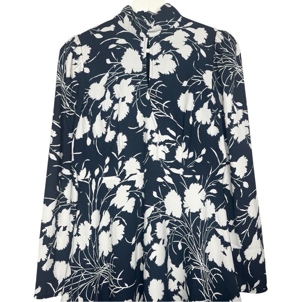 Aritzia Wilfred Lola Crepe Satin Mockneck Mini Dress Size 4 - Picture 4 of 15